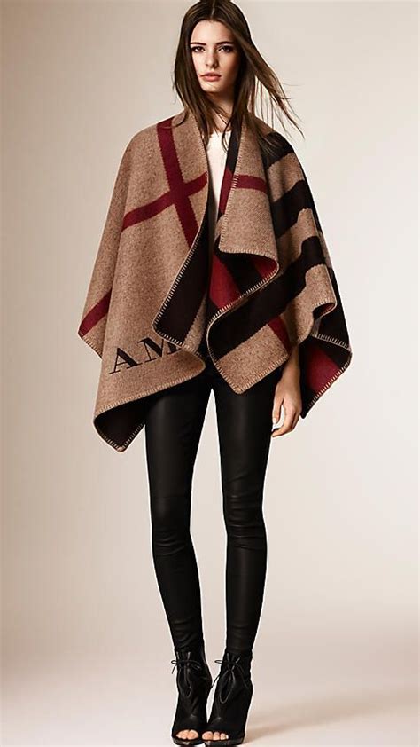 burberry turtleneck poncho.